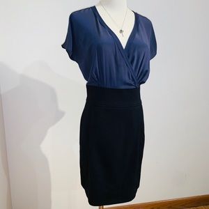 BR - Navy Blue/Black Work Dress